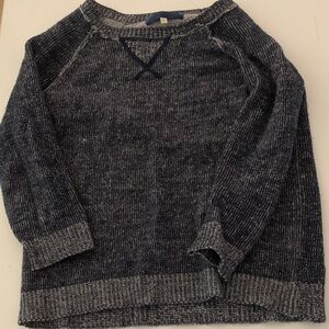 Blue Rose- Small Cozy Knit Sweater in Dark Gray